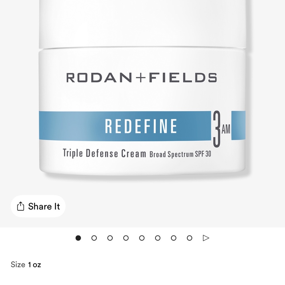 Rodan + Fields REDEFINE Triple Defense Cream - White and Blue